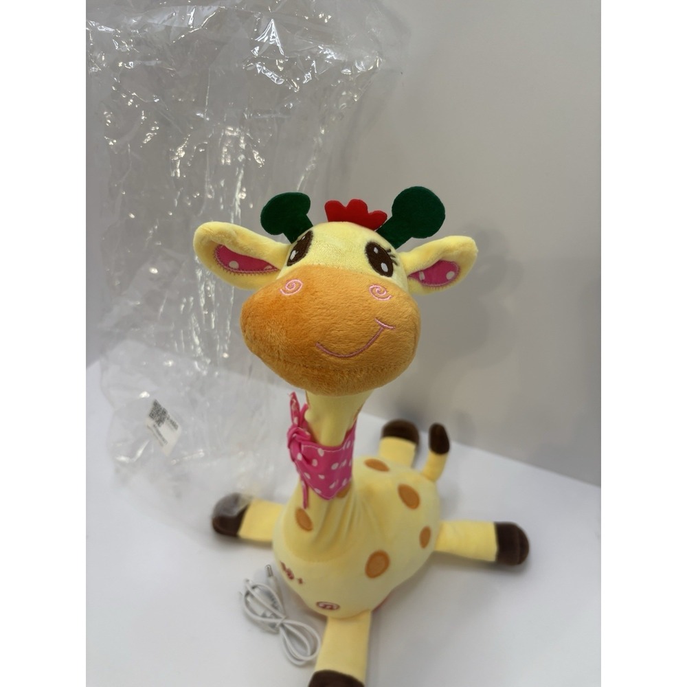 Stuffed Dancing Talking Giraffe Toy, Plush Giraffe Toy Repeating What You Say